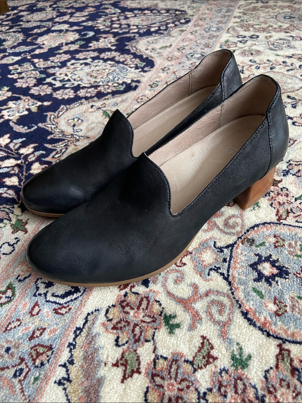 Women's Dansko Preston black leather Block heel shoes size 37